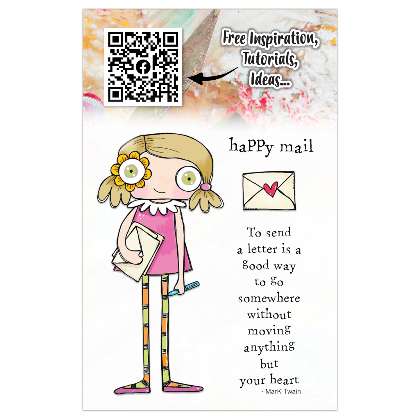 #819 - A7 Clear Stamp Set - Happy Mail