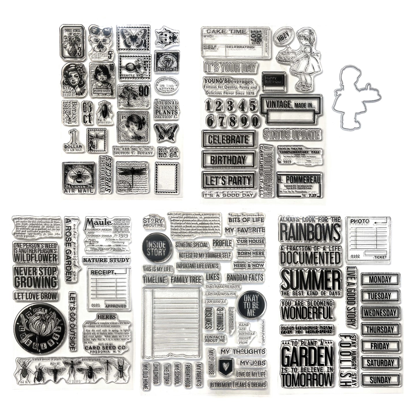 Elizabeth Craft Designs Bonanical Blend Stamp Bundle - Ships from 28th August