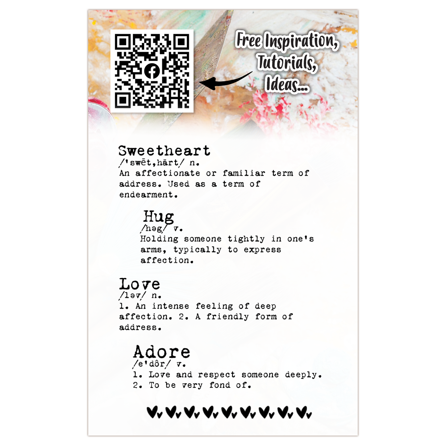 #938 - A7 Stamp Set - Define Love