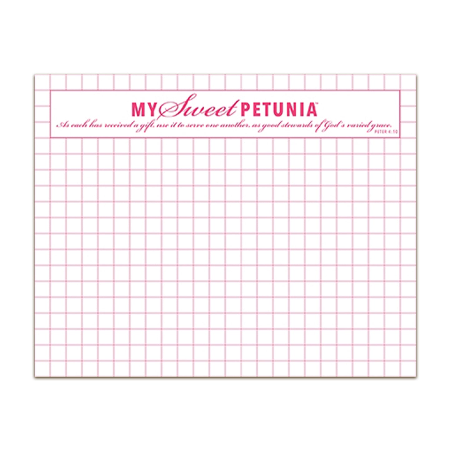 My Sweet Petunia Original Grid Paper Pad - Double-sided