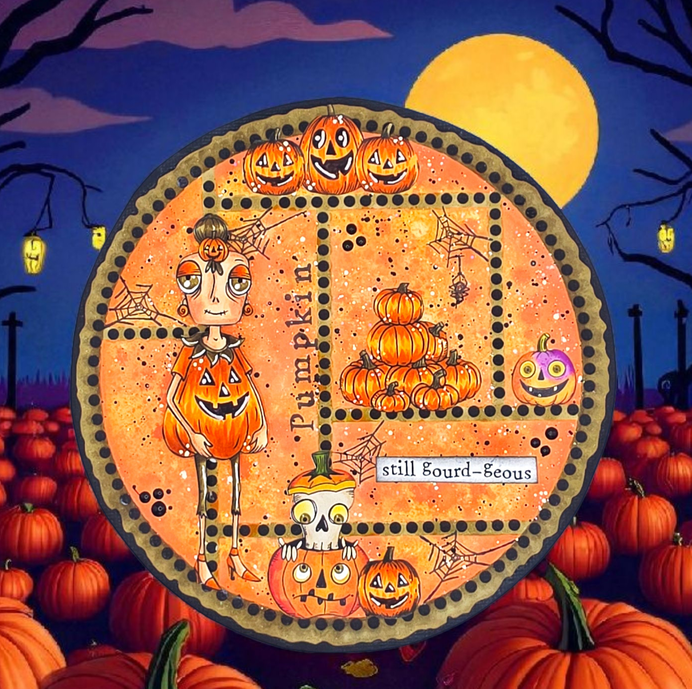 #TP-1296 - A7 Stamp Set - Too Cute Spook