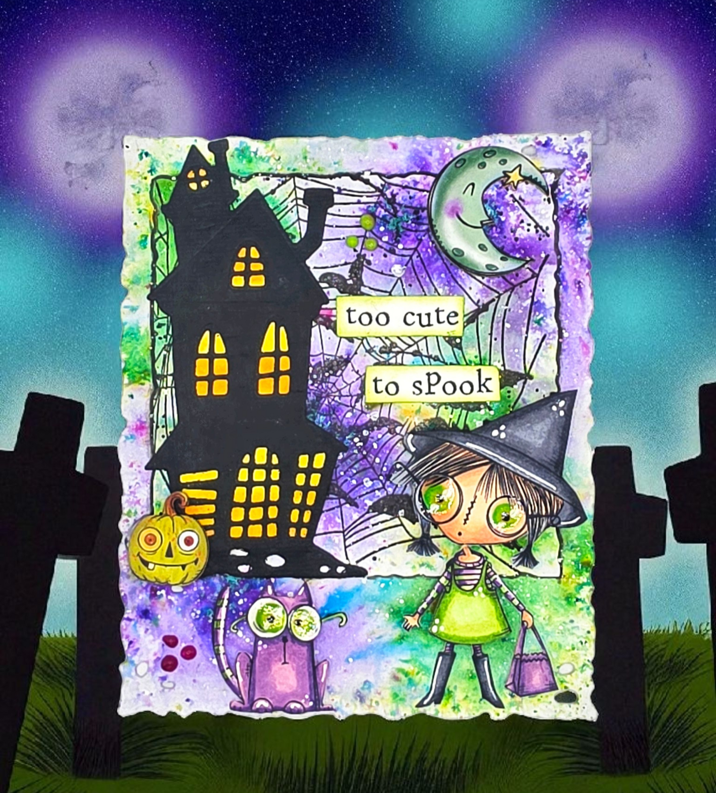 #TP-1296 - A7 Stamp Set - Too Cute Spook