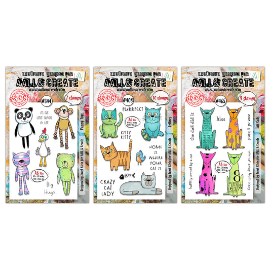 Cuddly Companions A6 Stamp Bundle