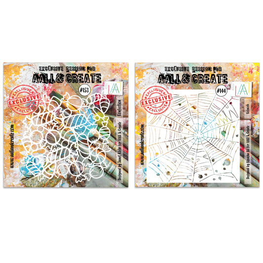 Halloween Stencils - Cobweb & Confection