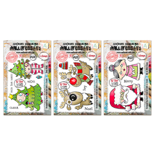 Janet Klein Reindeer & Friends Stamp Bundle