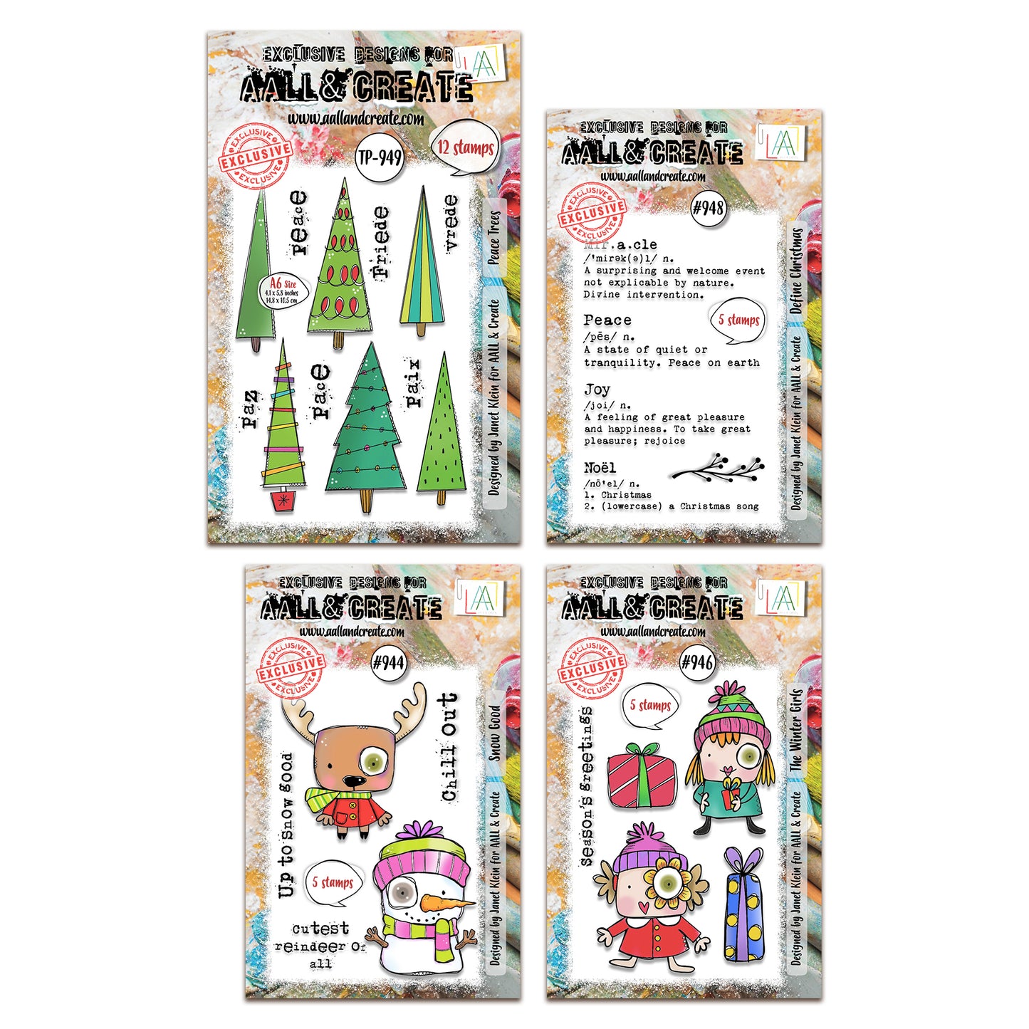 Janet Klein Winter Wonders Stamp Bundle