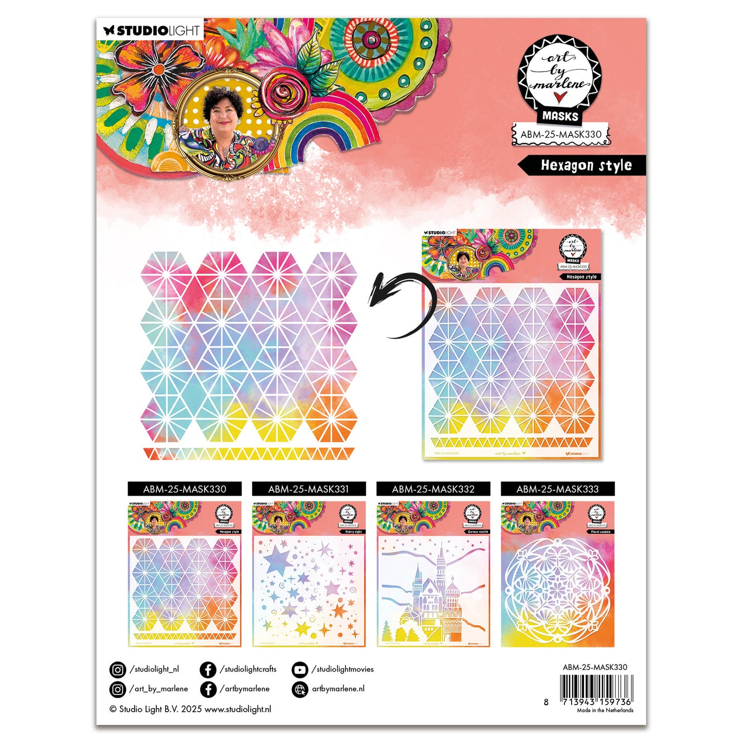 Art by Marlene Mask - Hexagon Style