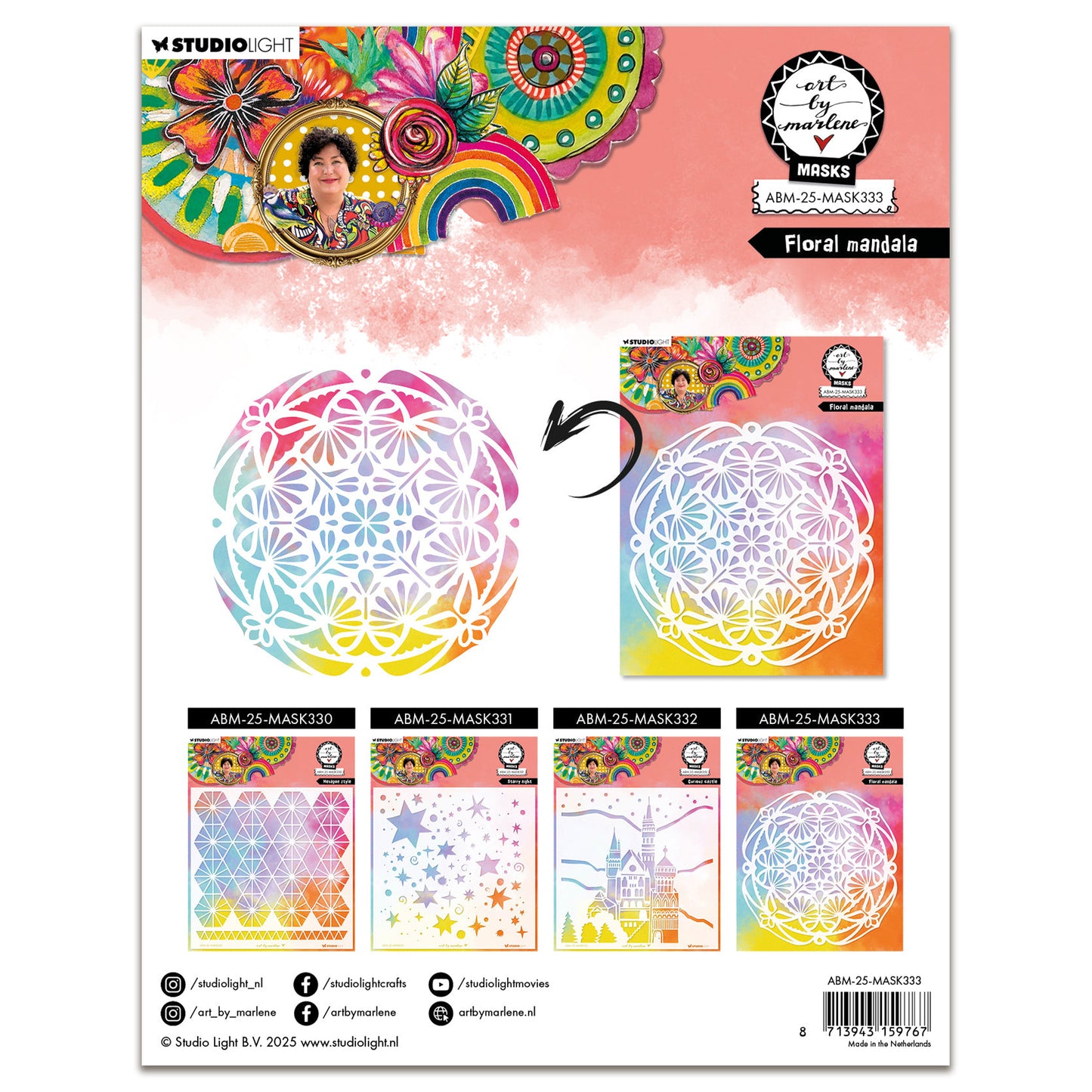 Art by Marlene Mask - Floral Mandala