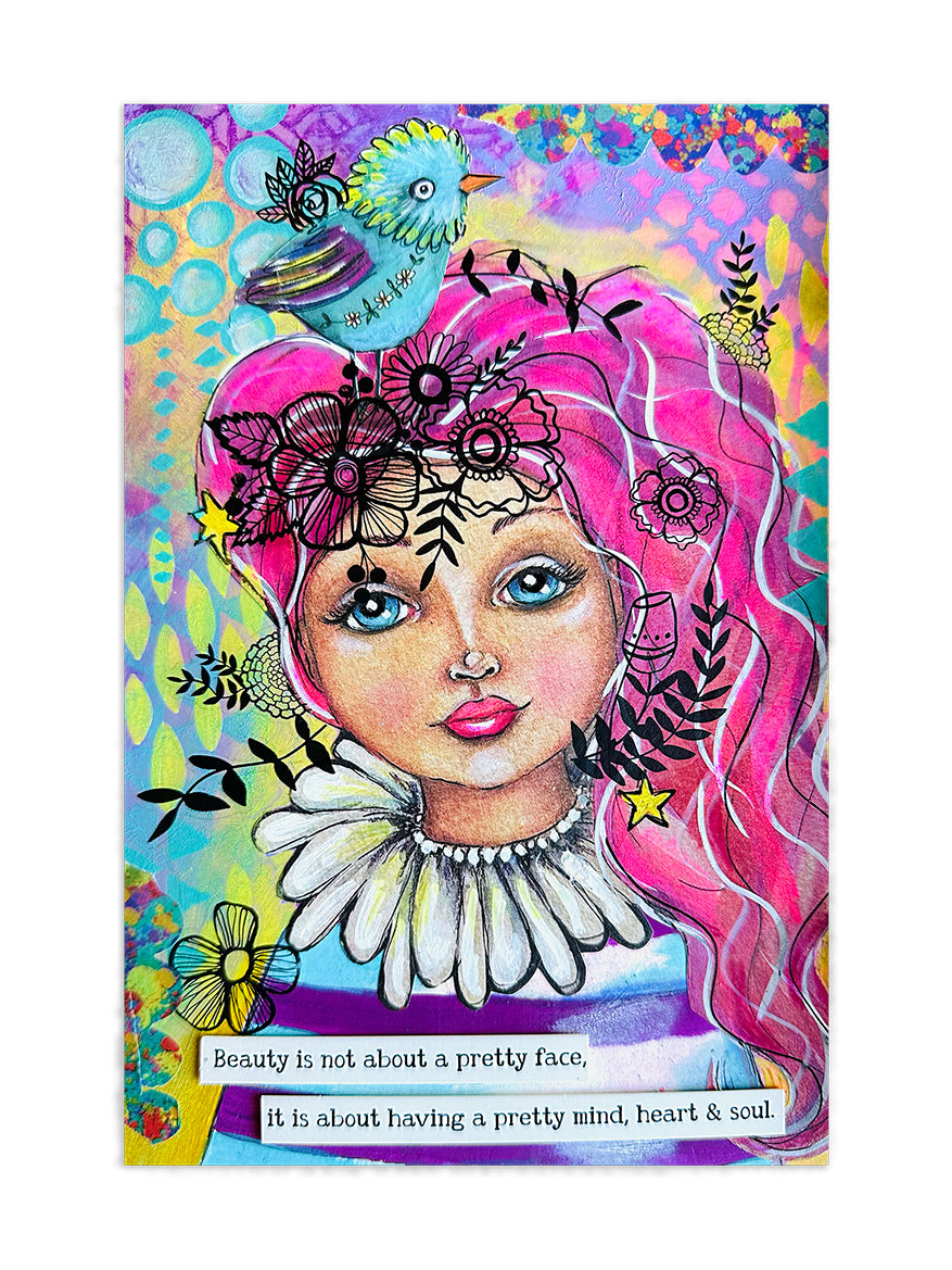 Art By Marlene Cut & Paste Book - Whymsical World