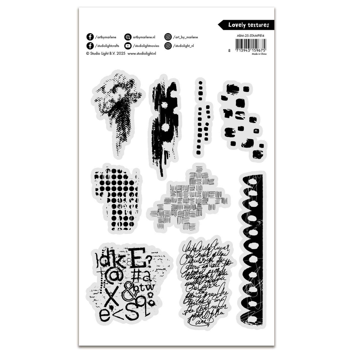 Art by Marlene Clear Stamp Set - Lovely Textures