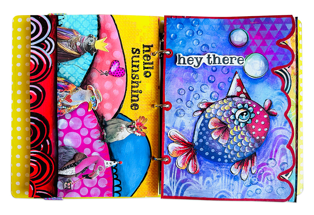Art By Marlene Cut & Paste Book - Whymsical World