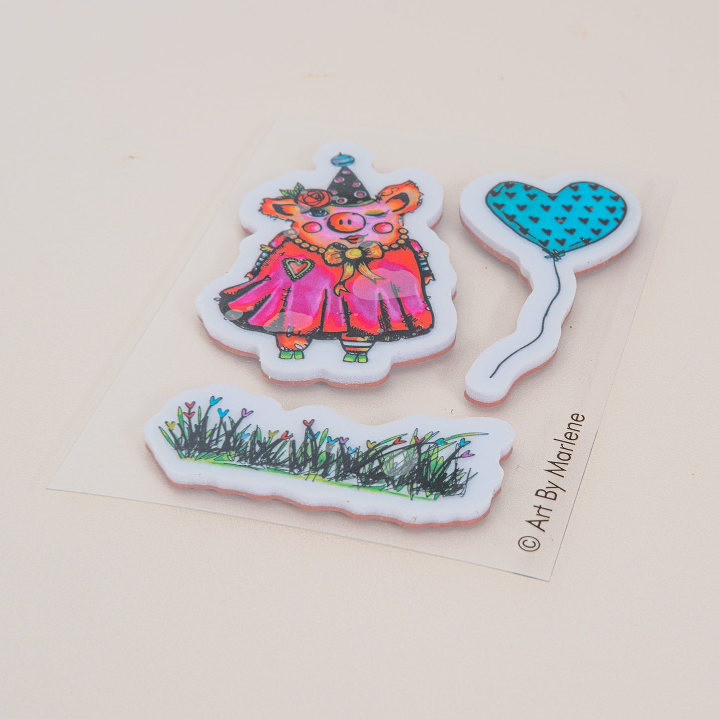 Art By Marlene Cling Rubber Stamp - Sweetie Pie