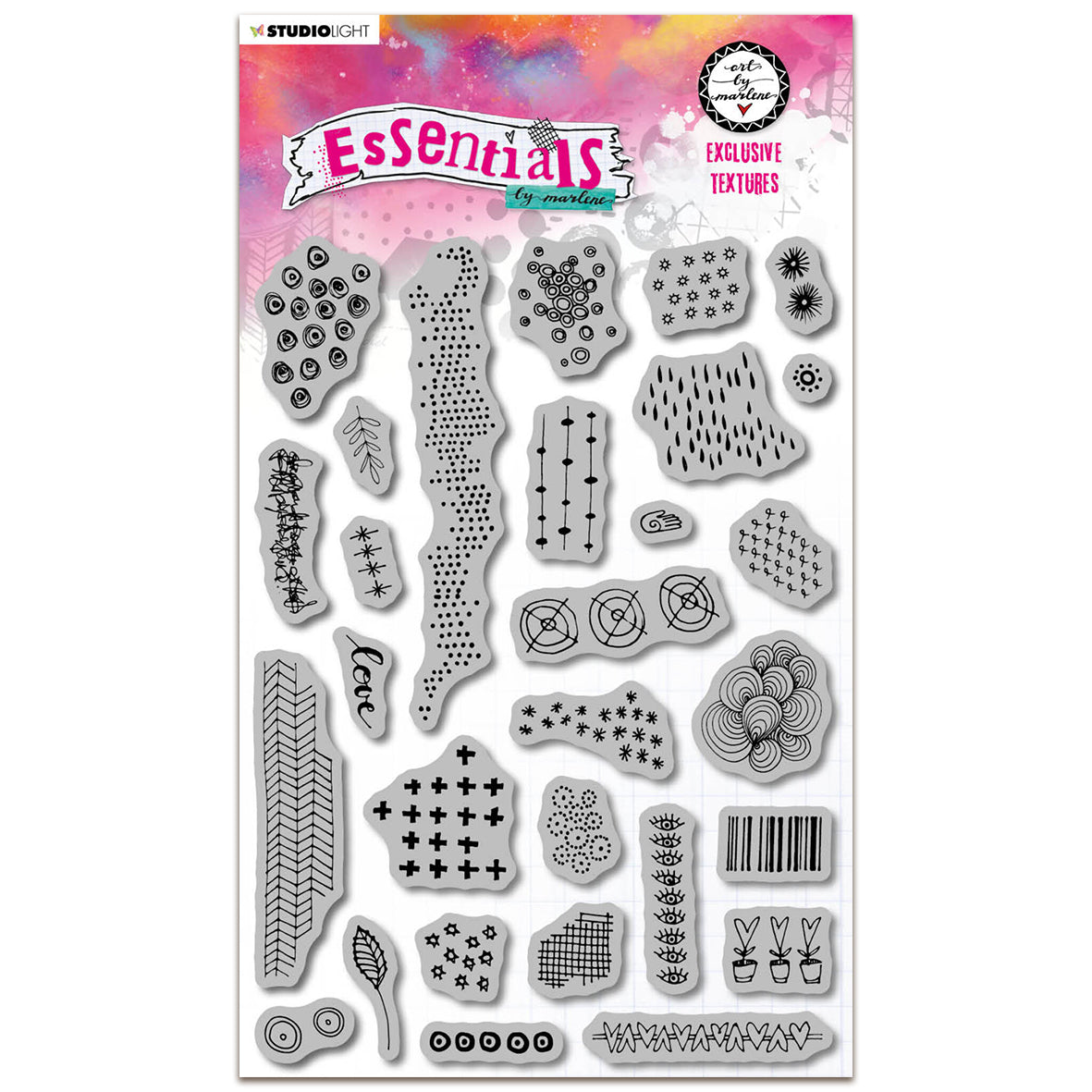 Art By Marlene Essentials Cling Stamps Exclusive Textures