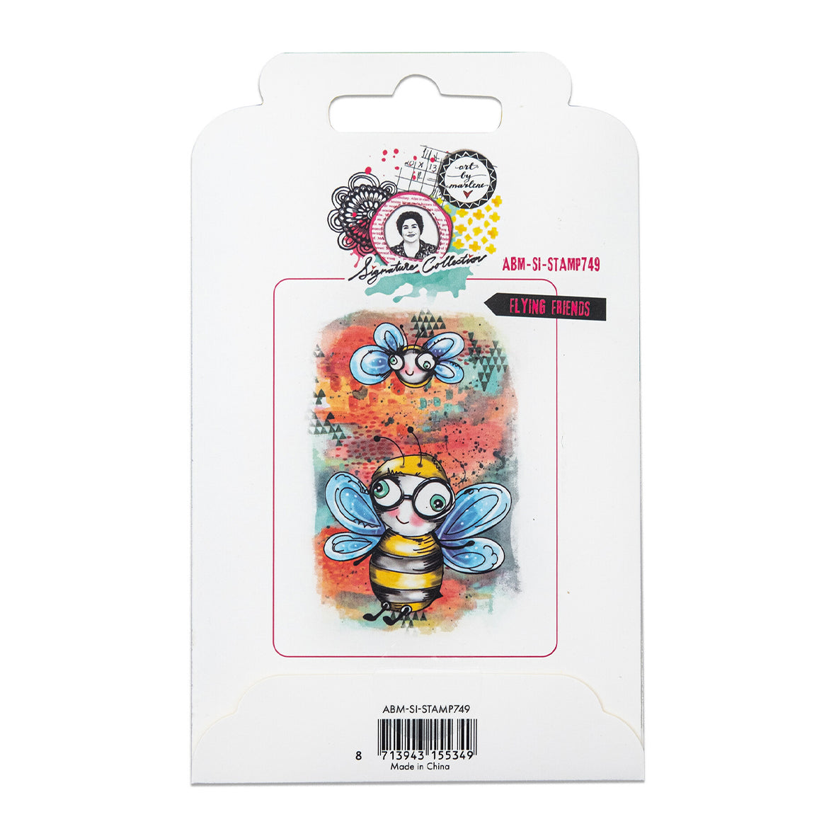Art by Marlene Cling Stamp Flying friends Signature Collection