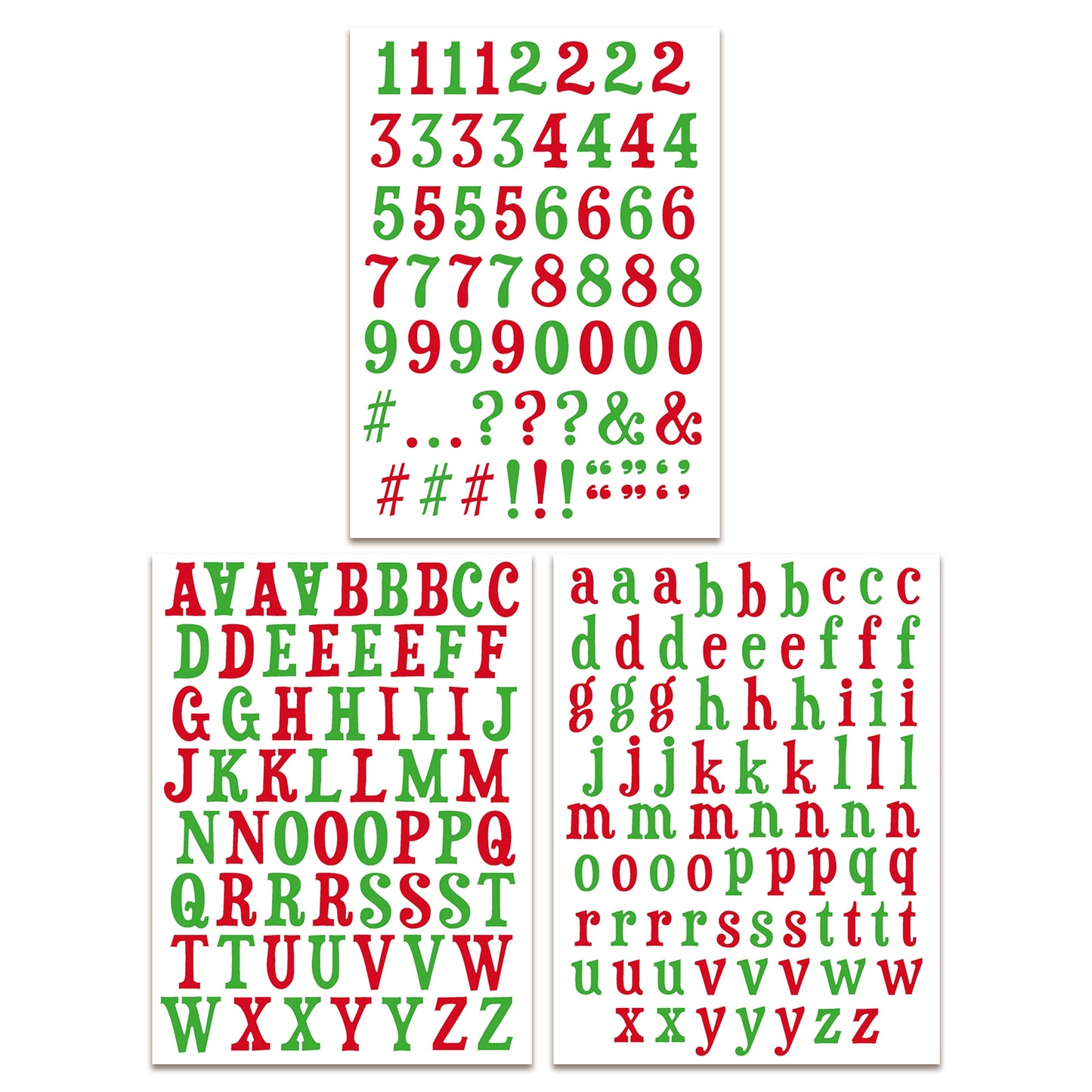 Arden Creative Studio Vintage Christmas Alphabet Stickers