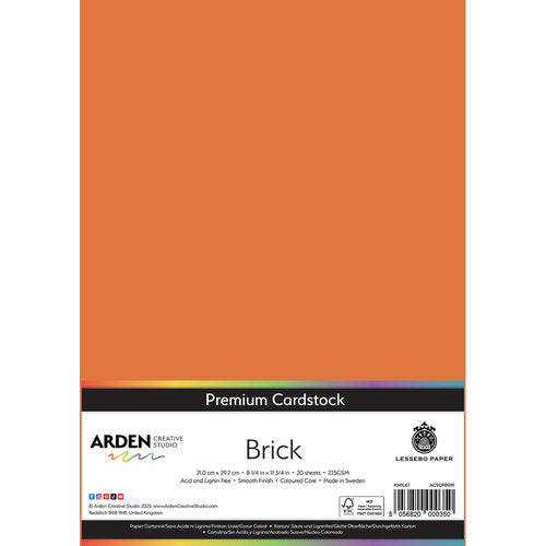 Arden Creative Studio Premium Cardstock Brick A4 225gsm 20 Pack