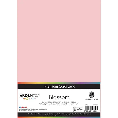 Arden Creative Studio Premium Cardstock Blossom A4 225gsm 20 Pack