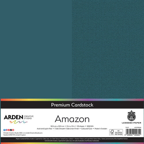 Arden Creative Studio Premium Cardstock Amazon 12in x 12in 300gsm 20 Pack