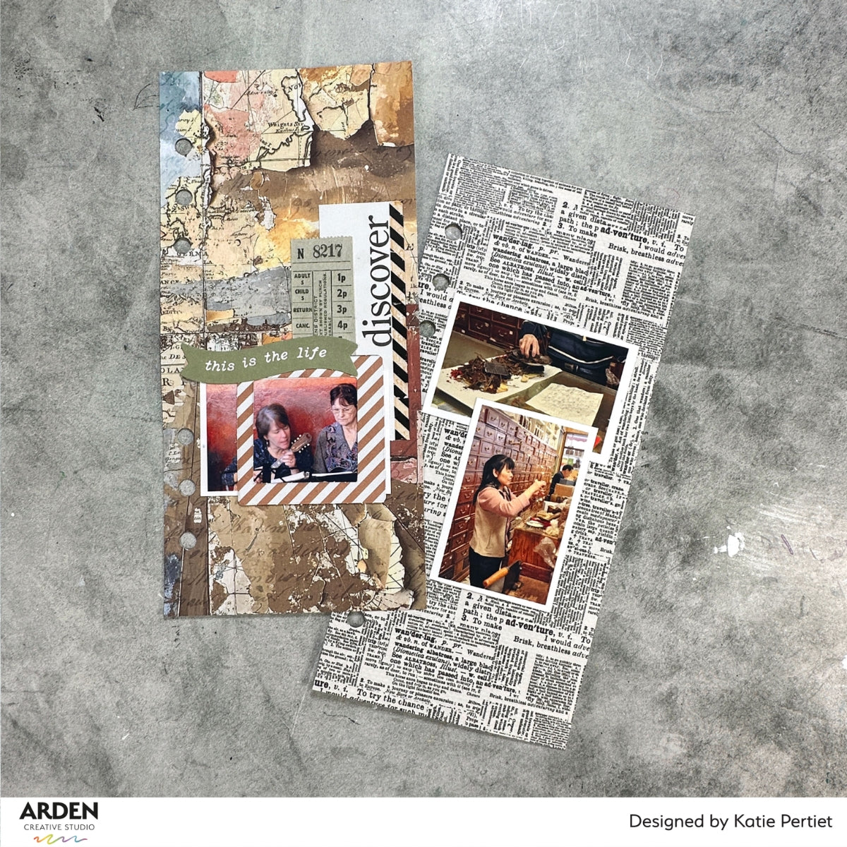 Arden Creative Studio Been There 12in x 12in Paper Pad