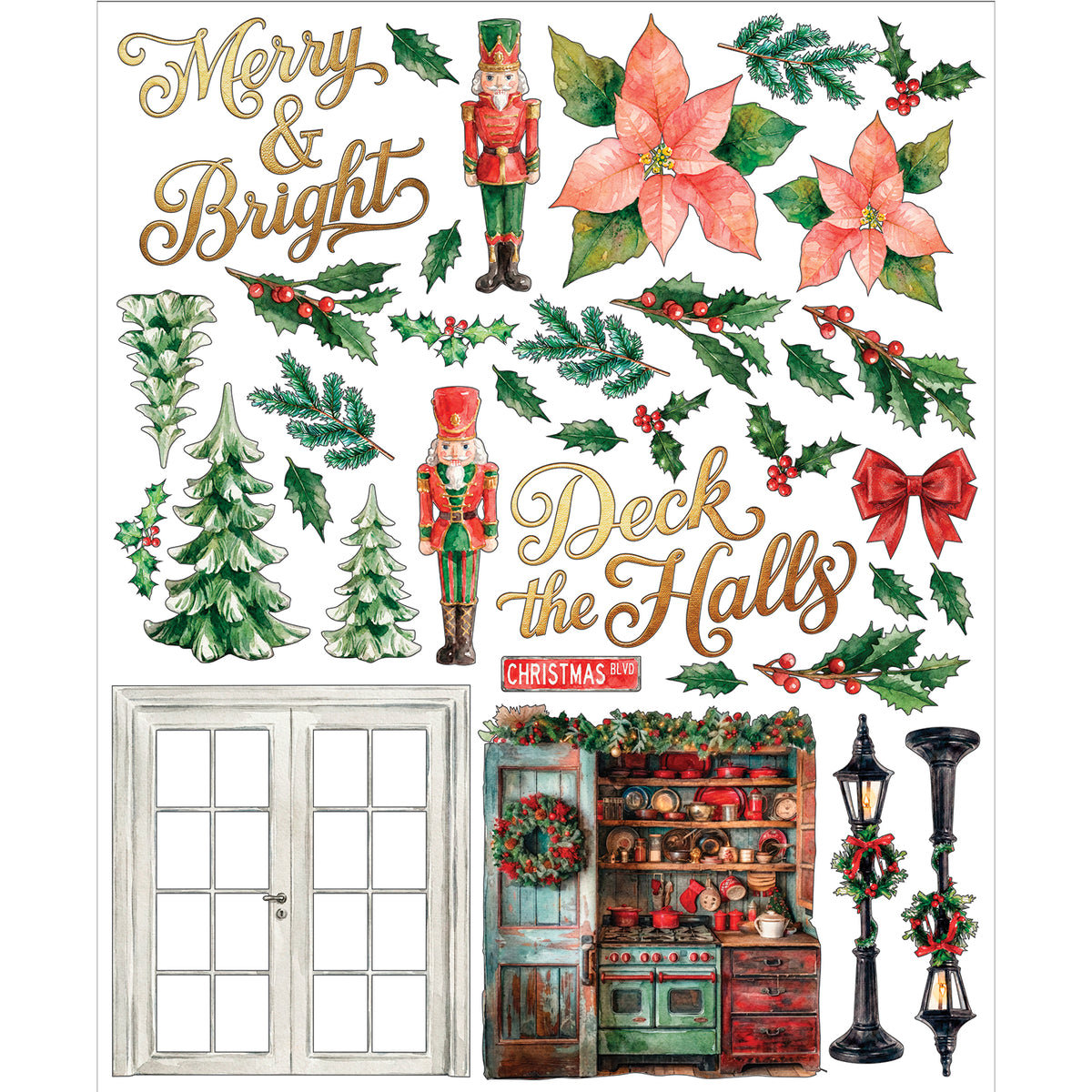 49 And Market Santa's Winter Village Card Kit
