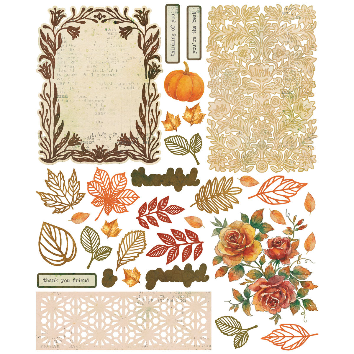 49 And Market Thankful Card Kit with Gold Foil