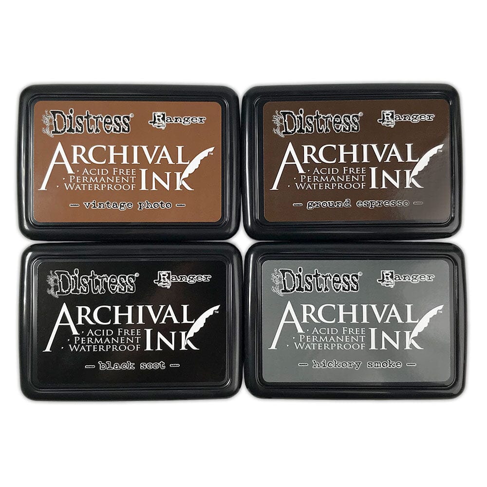 Ranger Tim Holtz Distress® Archival Ink™ 4-pack