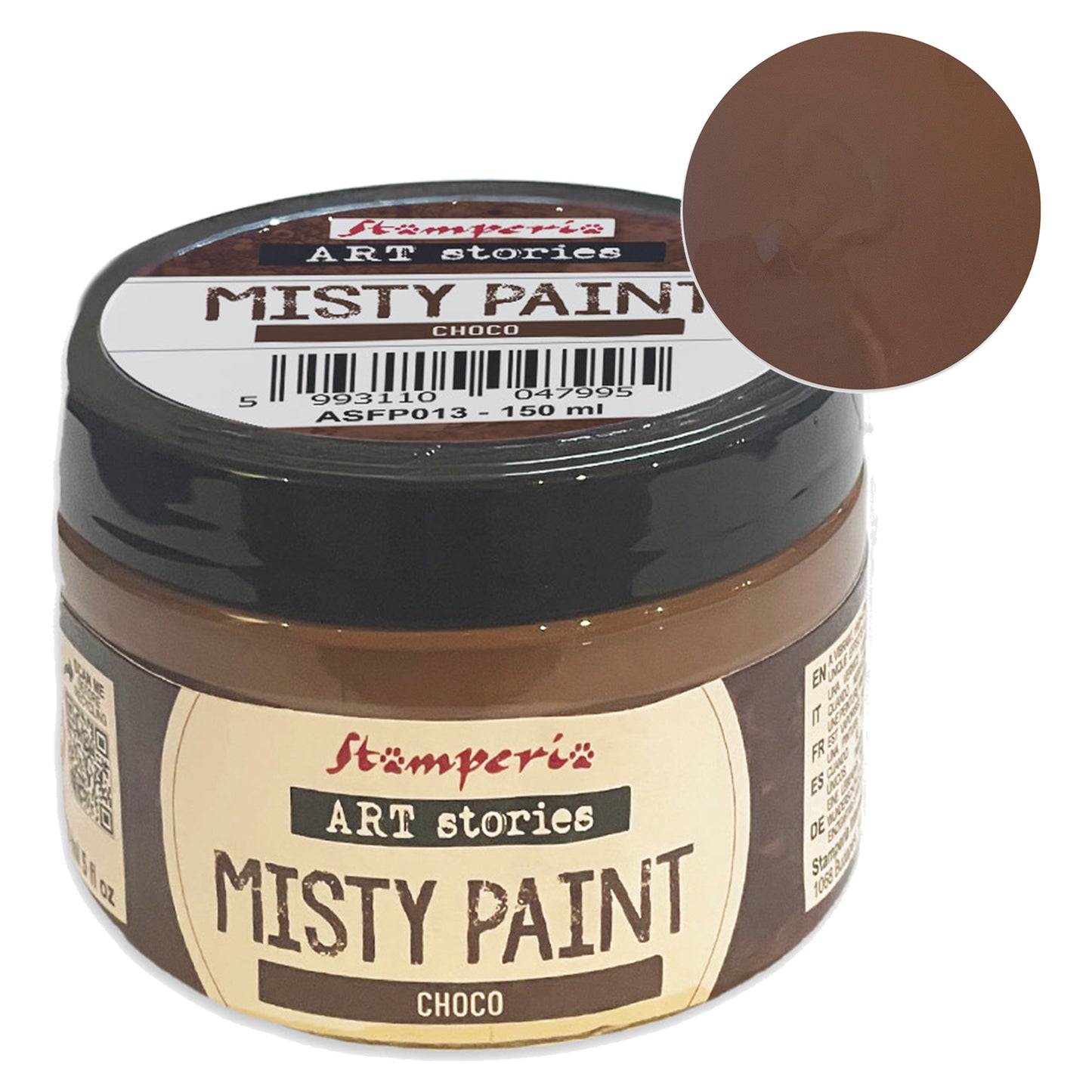 Stamperia Art Stories Misty Paint Choco 150ml