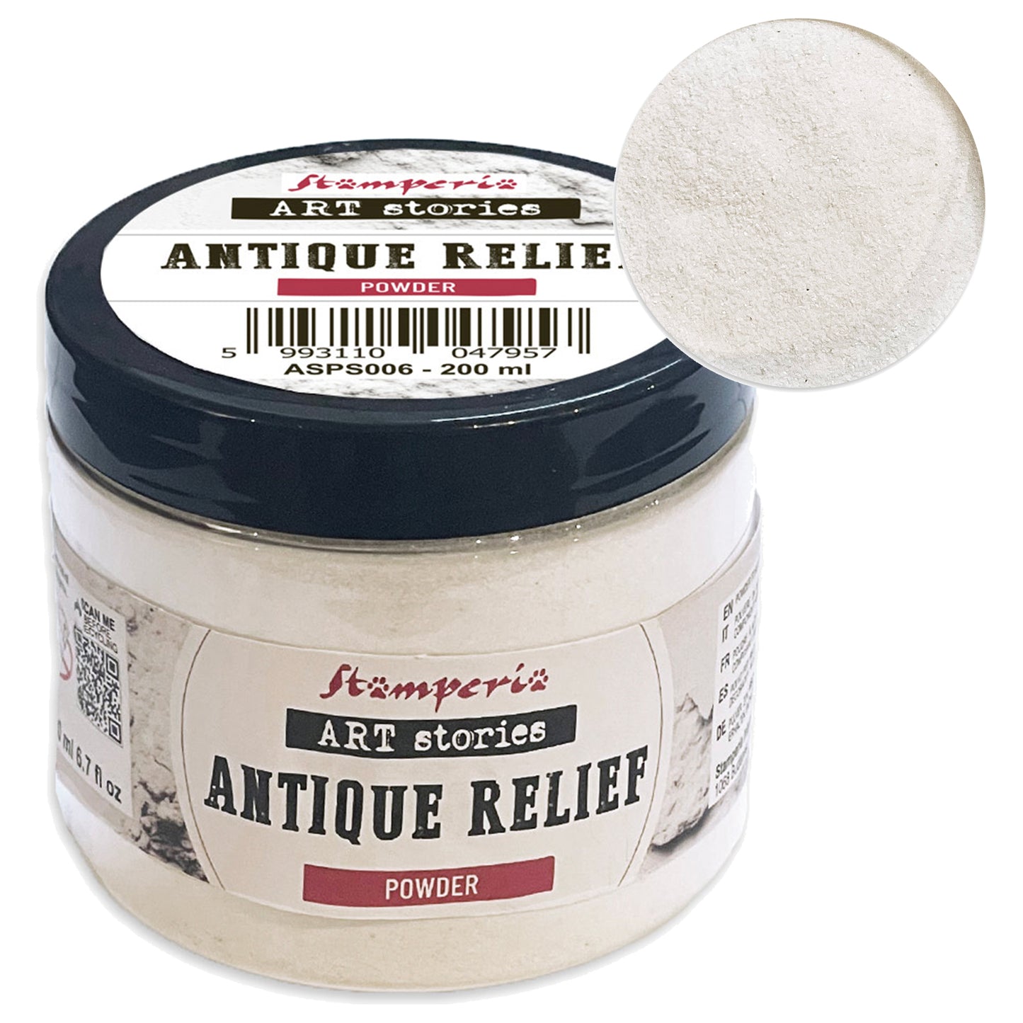 Stamperia Art Stories Texture Paste Antique Relief Powder 200ml