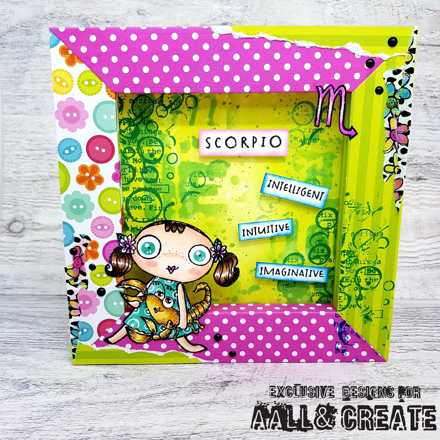 #590 - A7 Clear Stamp Set - Scorpio