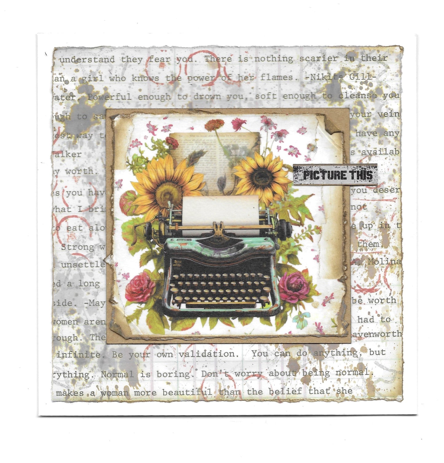 4 x Washi Tapes - Sunflower & Hare, Still Unwritten, Storms Always Pass & Bouquet Calling