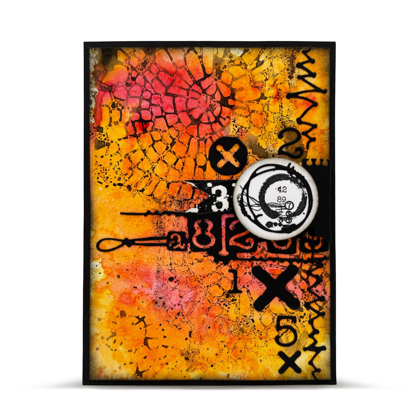 #243 - 6x6 (inch) Stencil - Abstract 21