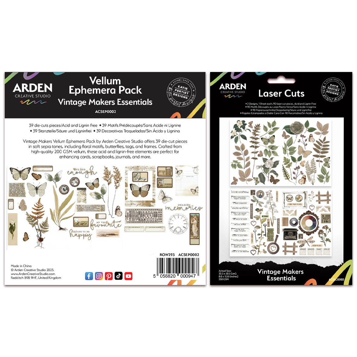 Arden Creative Studio April 2025 Laser Cuts & Ephemera Bundle