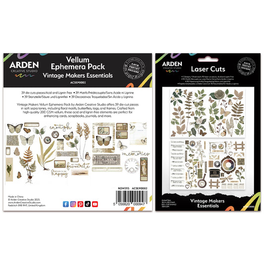 Arden Creative Studio April 2025 Laser Cuts & Ephemera Bundle