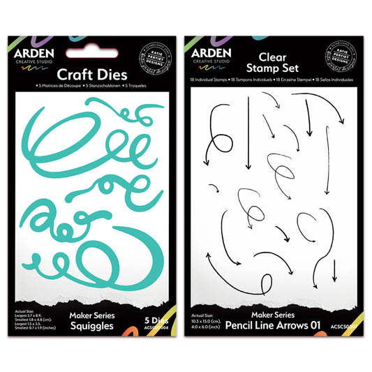 Arden Creative Studio April 2025 Squiggles & Arrows Bundle