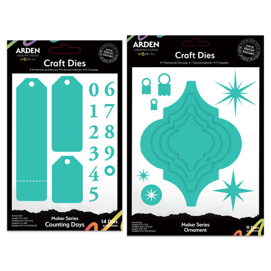Arden Creative Studio Maker Series Die Bundle - Counting Days & Ornament