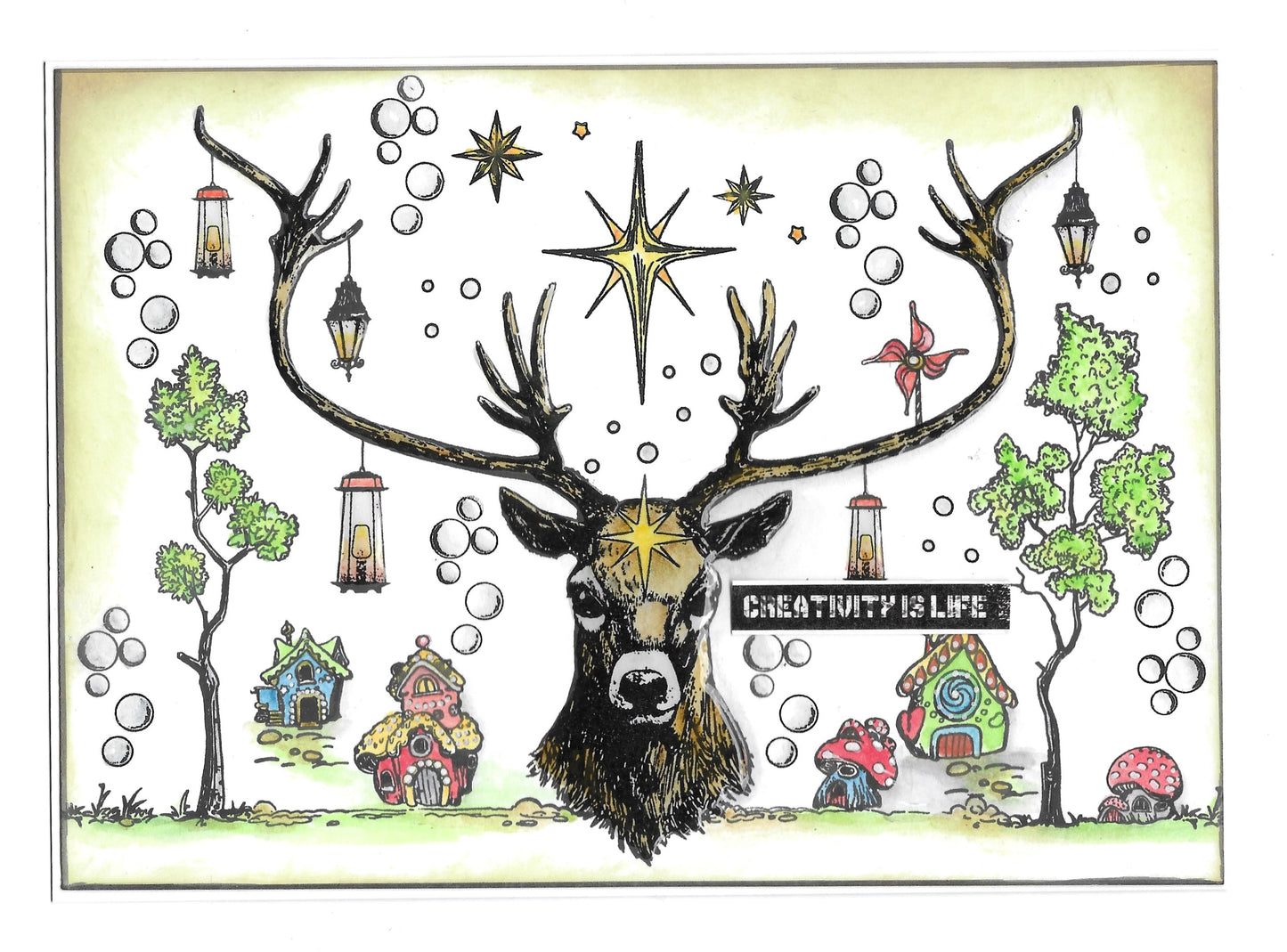 #998 - A5 Stamp Set - Deer Oh Deer