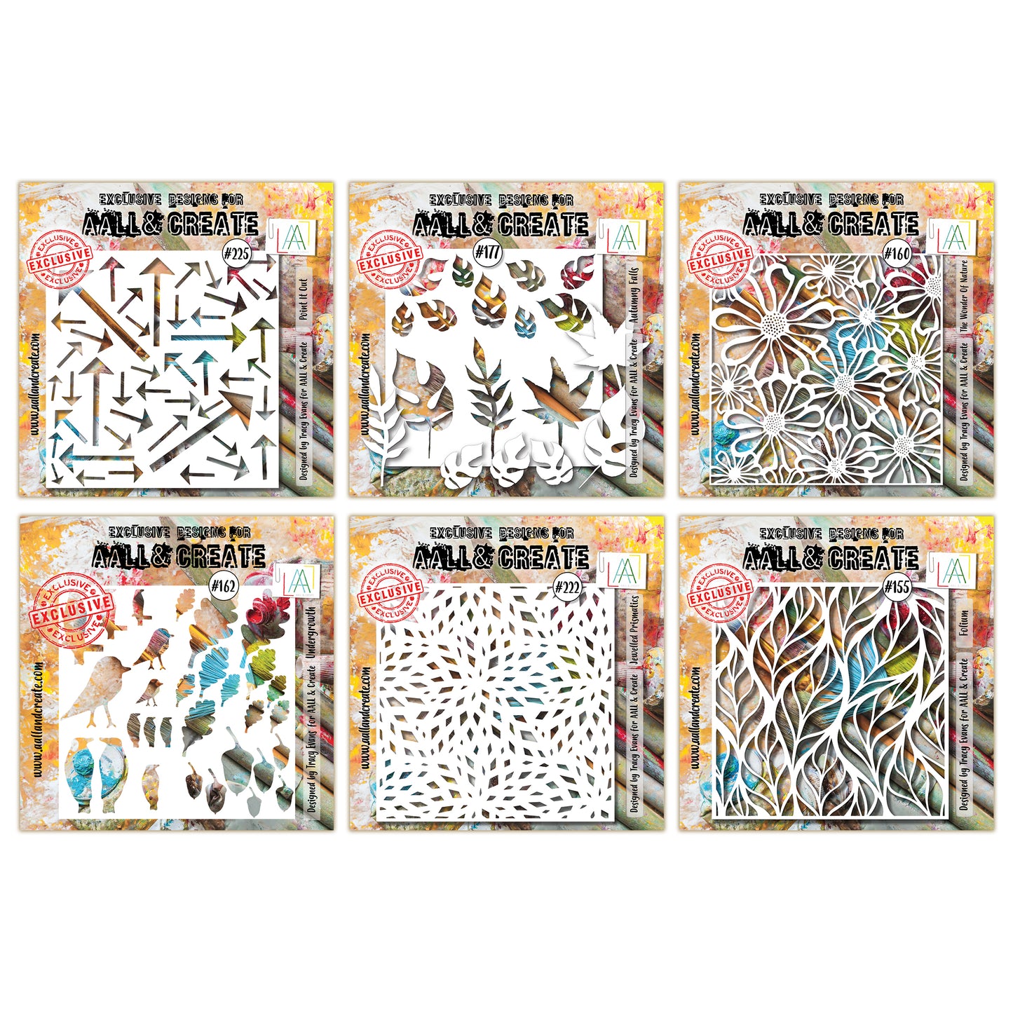 Textures of Nature Stencil Bundle