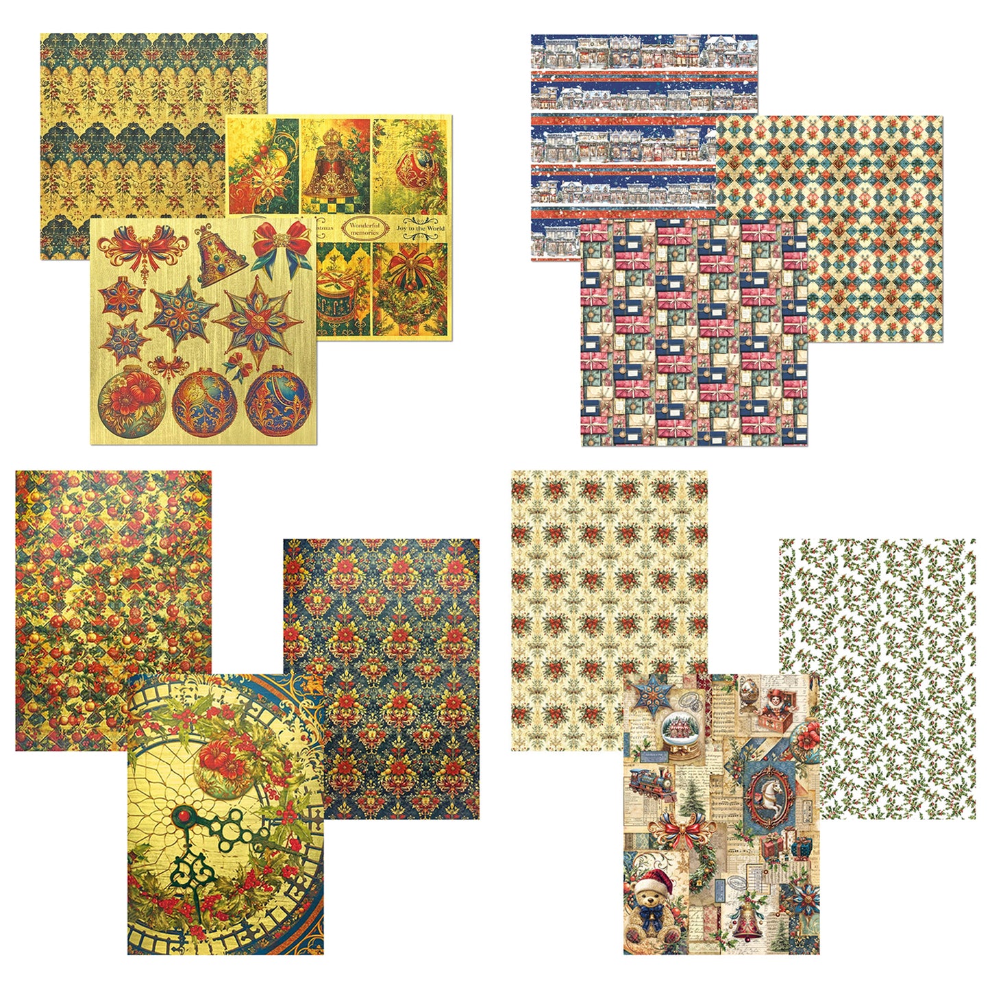 Ciao Bella Toy Shop 6x6" & A4 Deluxe Paper Gold & Vellum Bundle