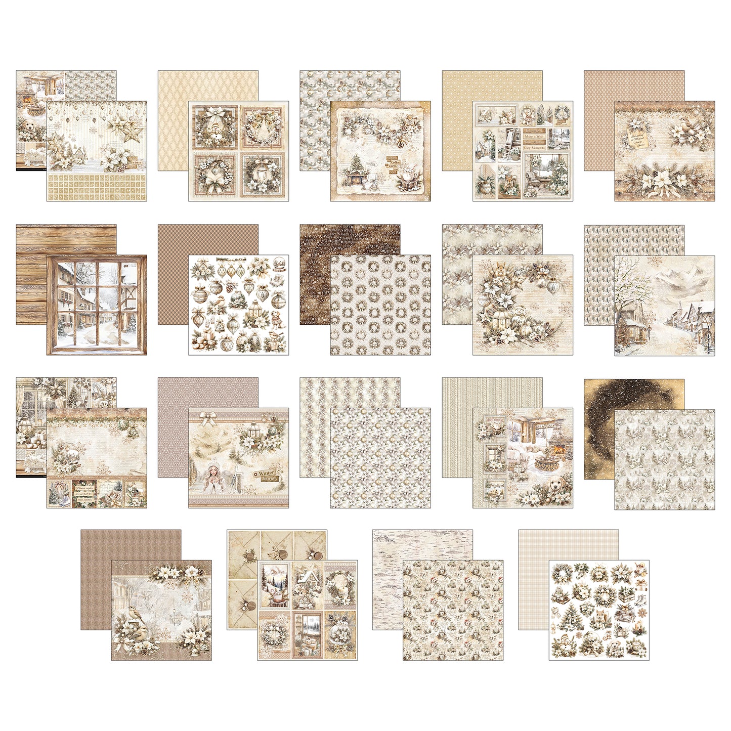 Ciao Bella Winter Season 12x12" Paper Bundle