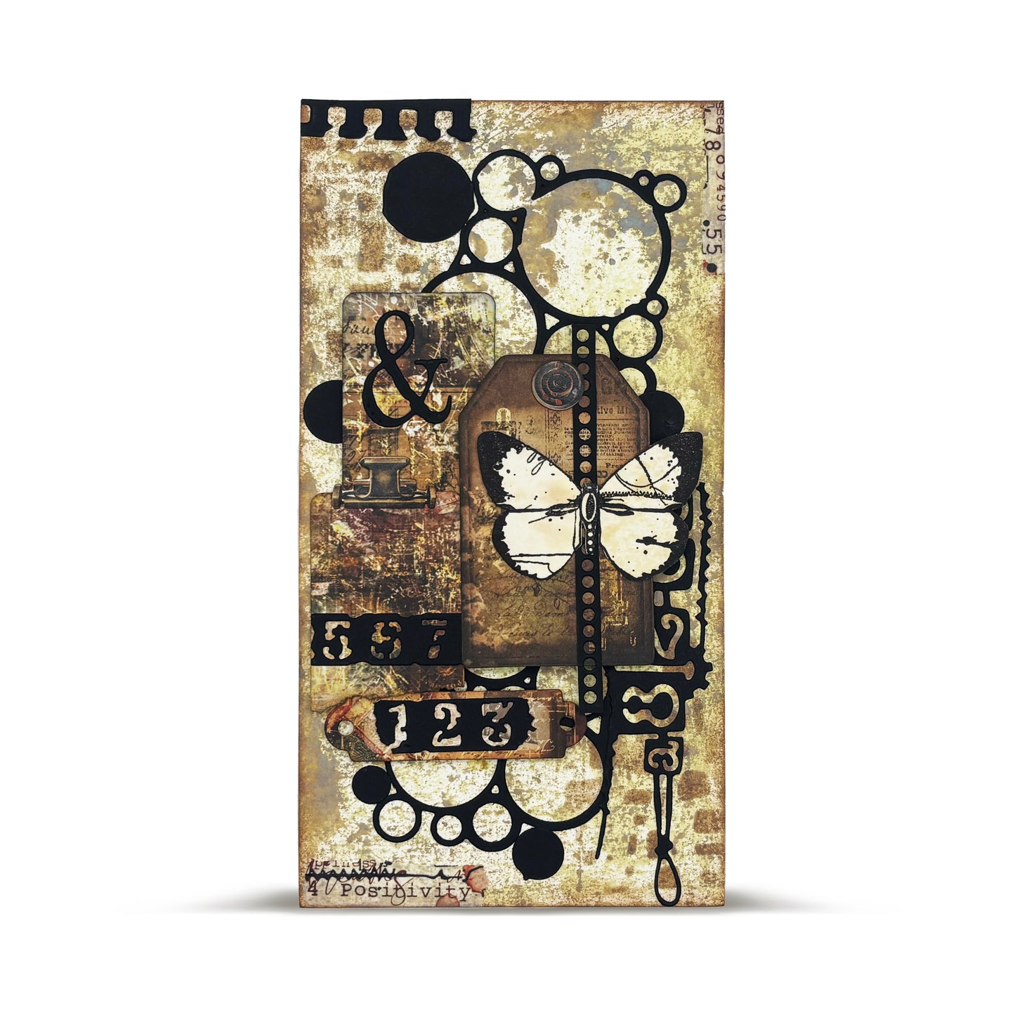 #246 - 6x6 (inch) Stencil - Breaking Point