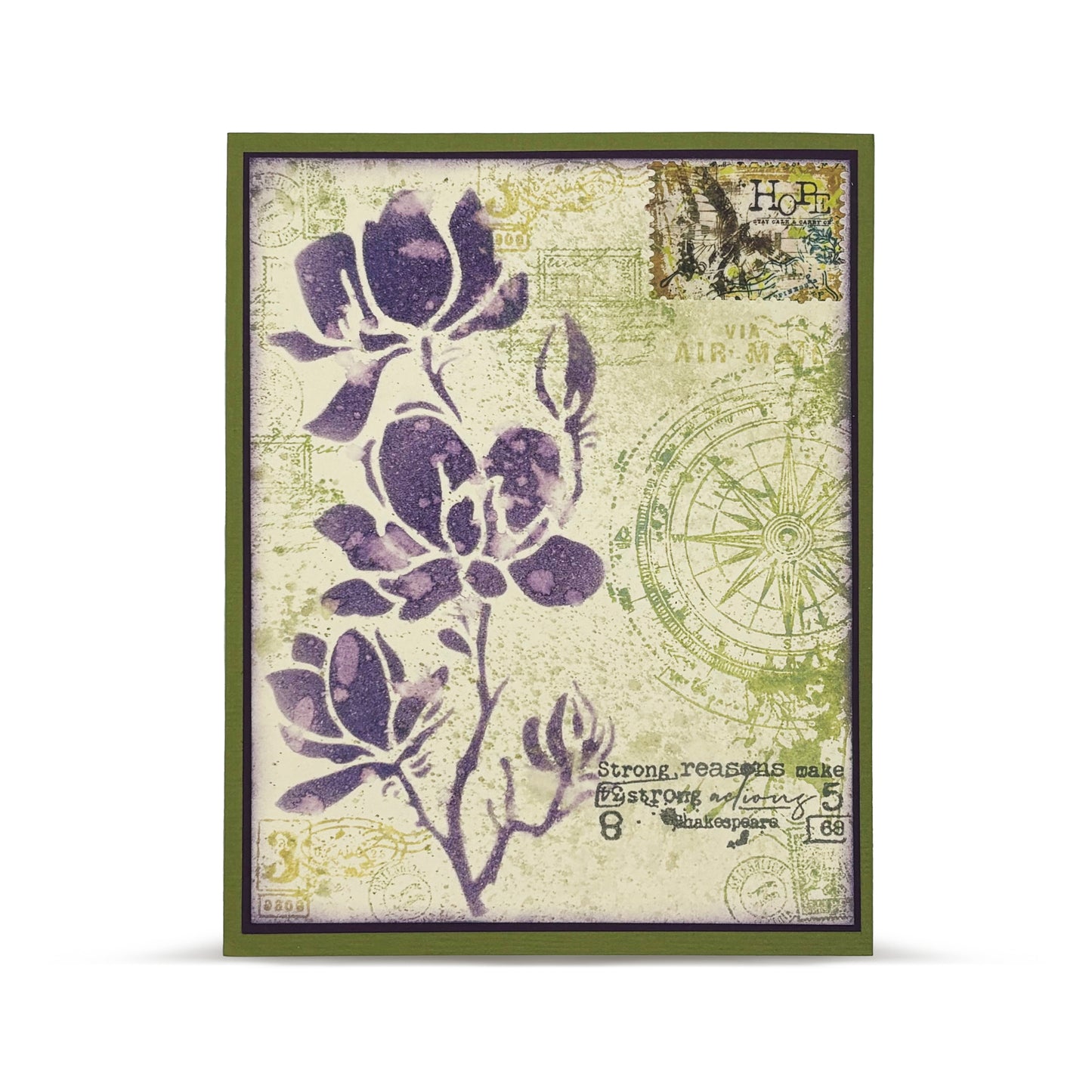 #457 - A6 Clear Stamp Set - Background Voices