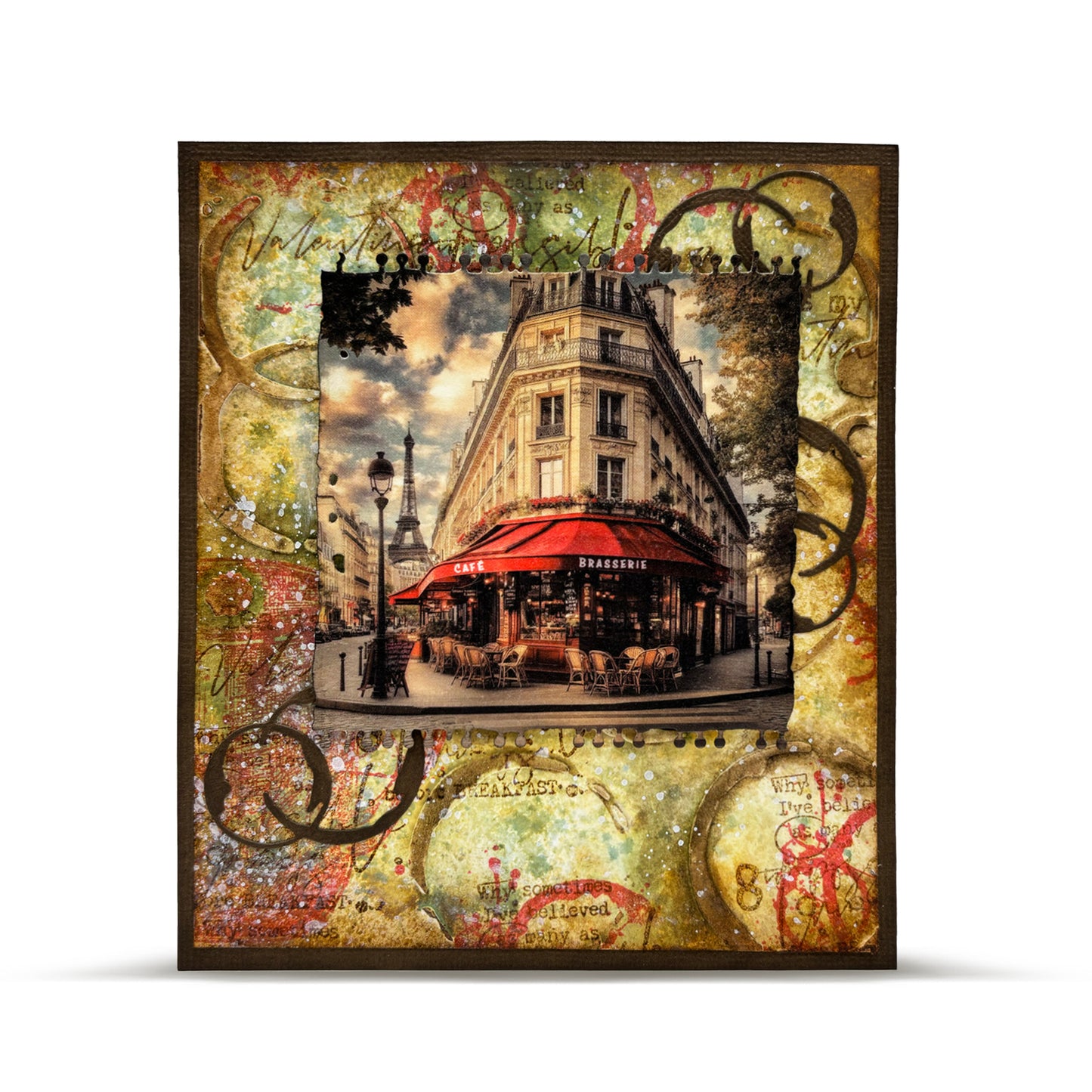 #147 - 6"x6" Stencil - Coffee Stains