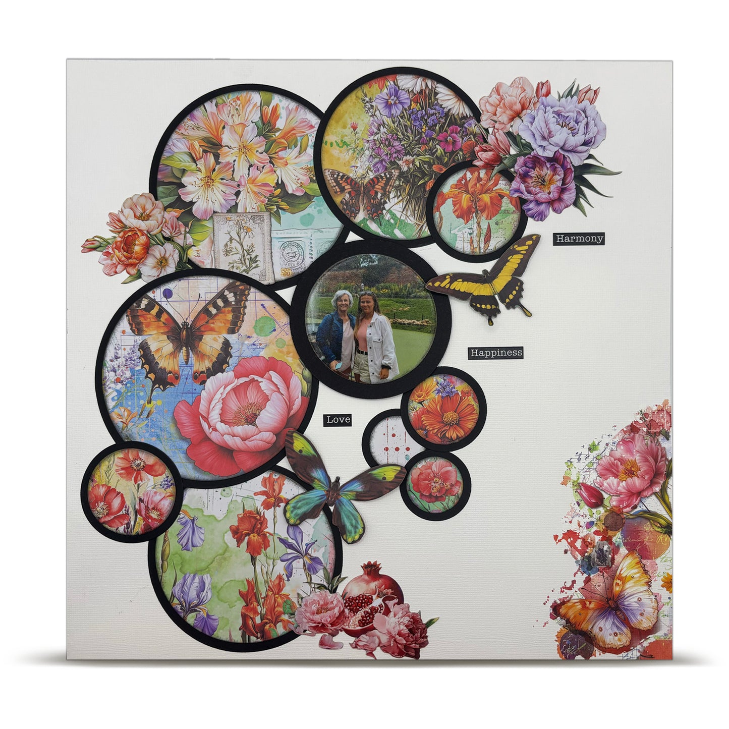 #RO-23 - A5 Rub-Ons - Dancing Poppies