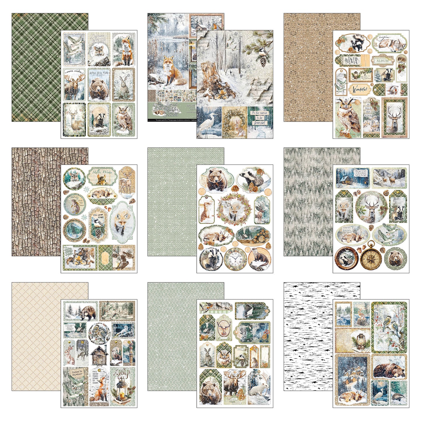 Ciao Bella Forest Tales A4 Creative Pad (9pcs)