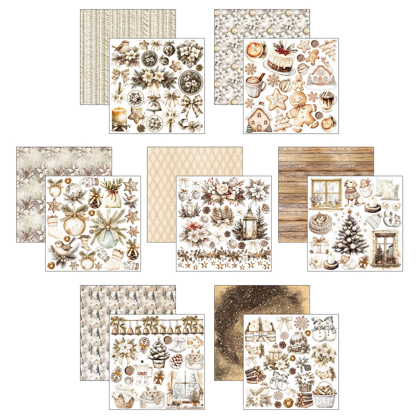 Winter Season 6x6 Inch Fussy Cut Pad (24pcs)