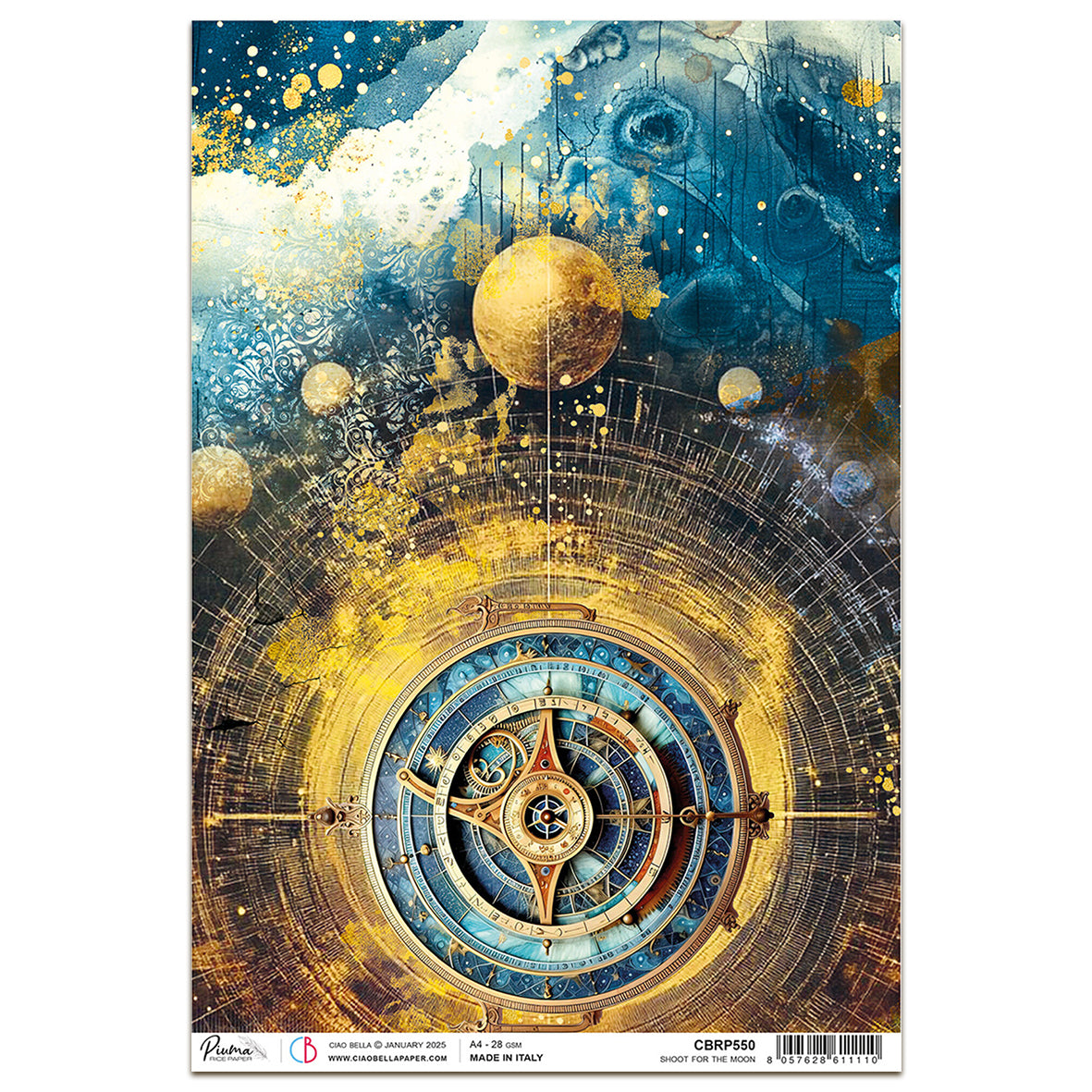 Ciao Bella Celestial A4 Rice Paper Shoot for the Moon (1pc)
