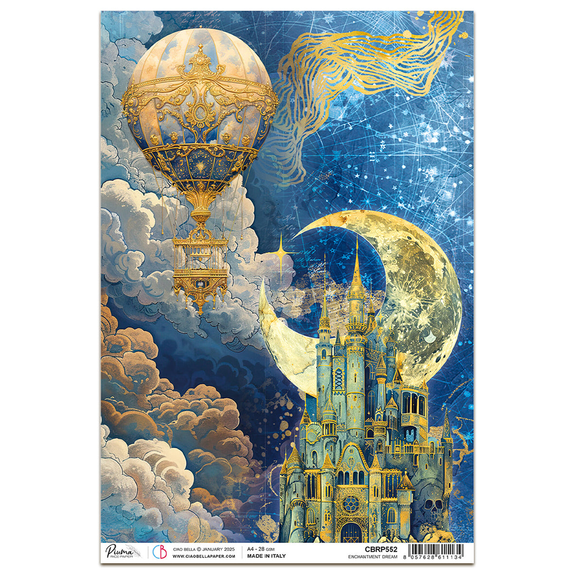 Ciao Bella Celestial A4 Rice Paper Enchantment Dream (1pc)