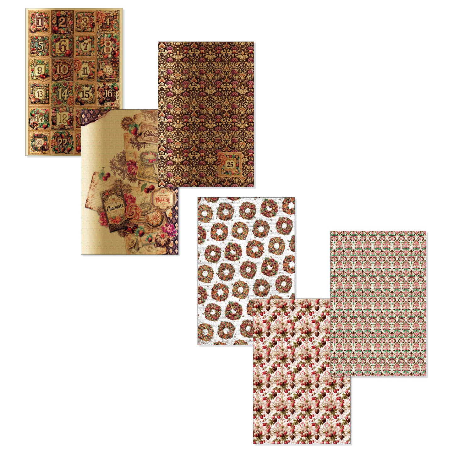 Ciao Bell The Chocolate Factory A4 Deluxe Paper Silver & Vellum Dual Pack Mixed (6pcs)