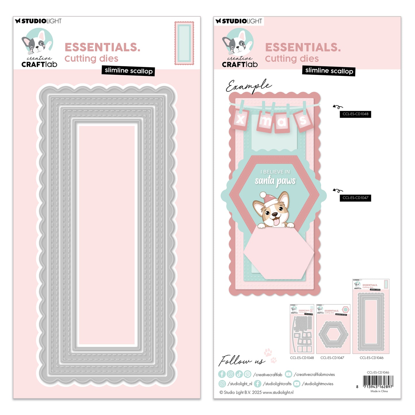 Creative Craftlab Essentials Cutting Die Slimline Scallop