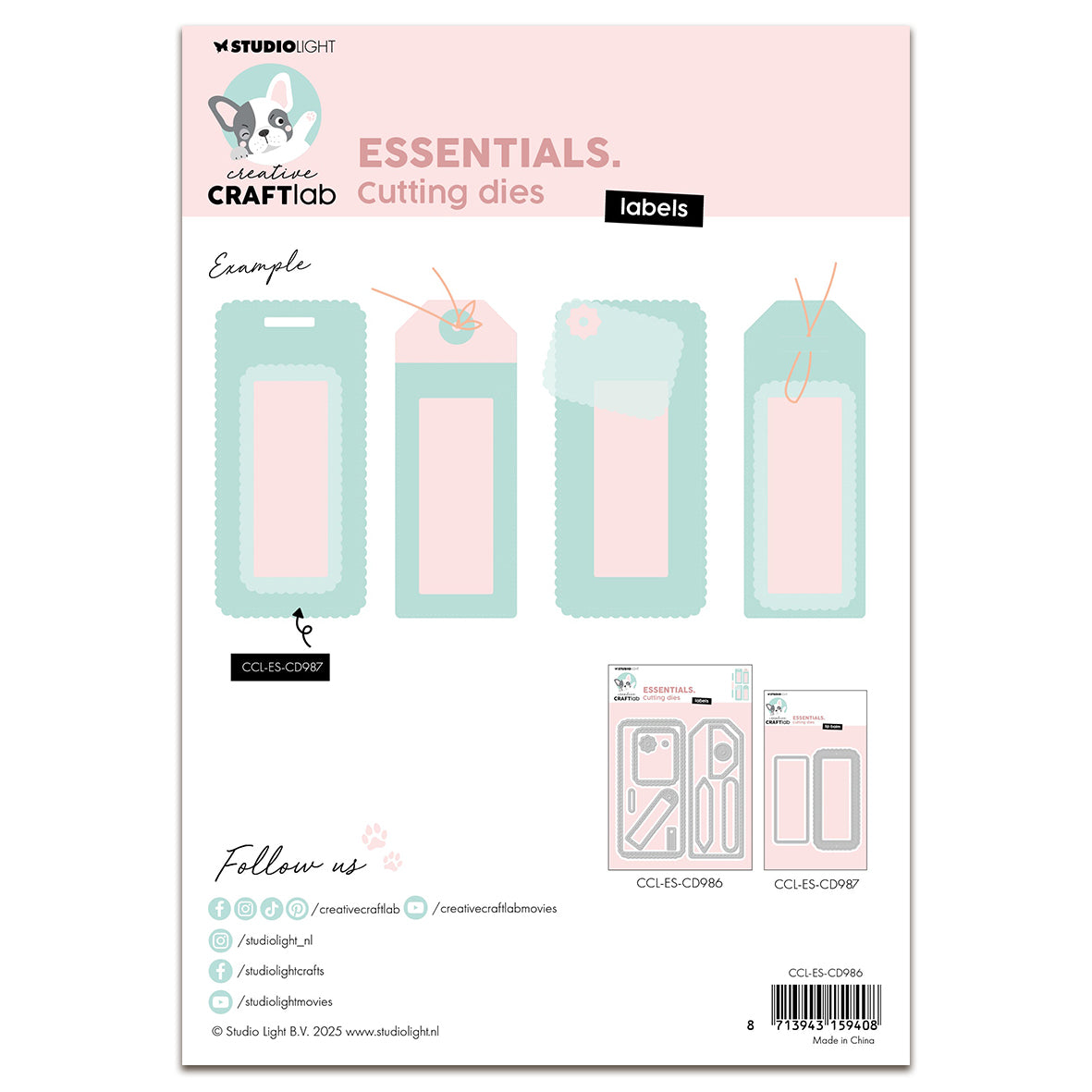 Creative Craftlab Essentials Cutting Die - Labels